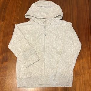 Super cute, gray athletic zip up size large/12